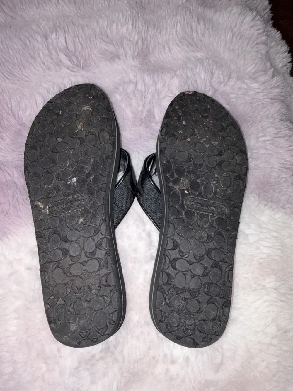 🖤 COACH PRE-LOVED FLIP FLOPS SIZE 7.5 🖤